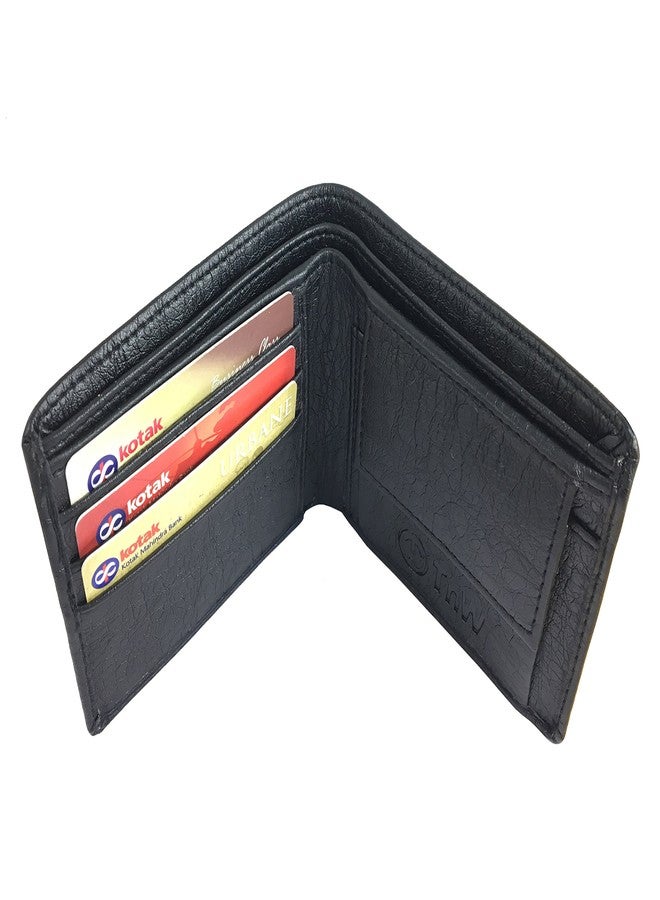 TnW Men Artificial Leather Wallet(Black) - Image 2